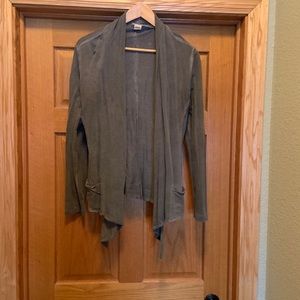 M. Rena open front grey cardigan